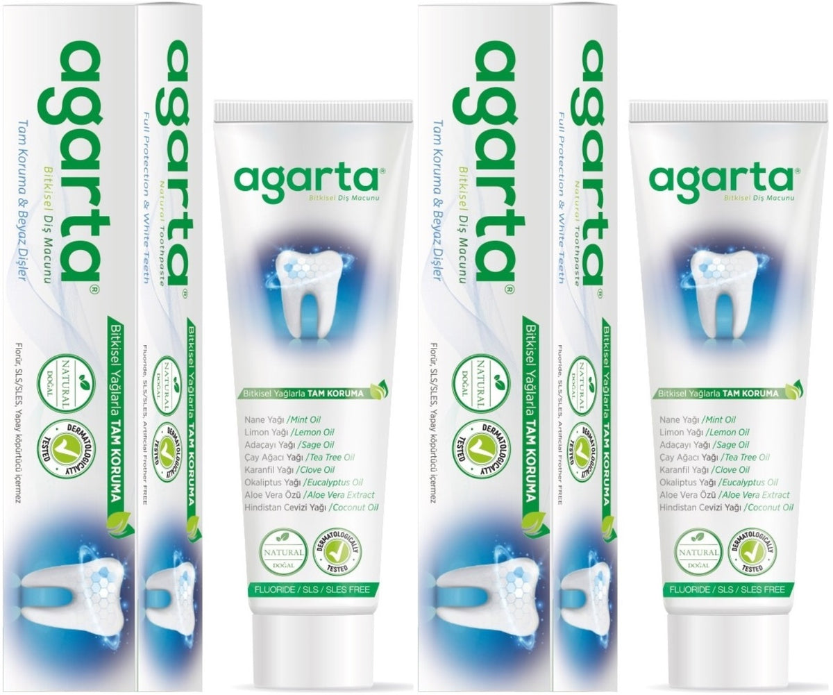 Agarta Doğal Diş Macunu 100ML Bitki Özlü (2 Li Set)