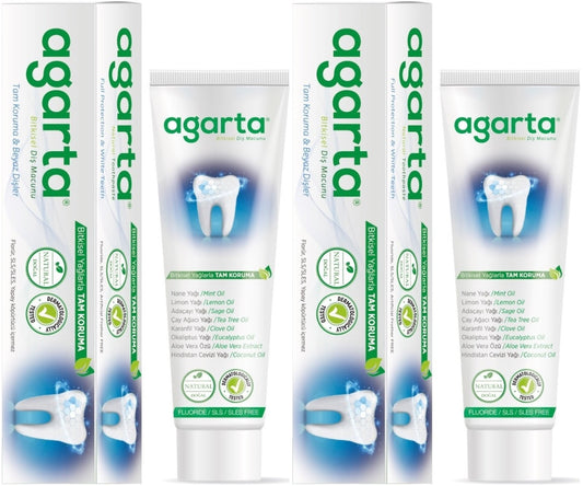 Agarta Doğal Diş Macunu 100ML Bitki Özlü (2 Li Set)