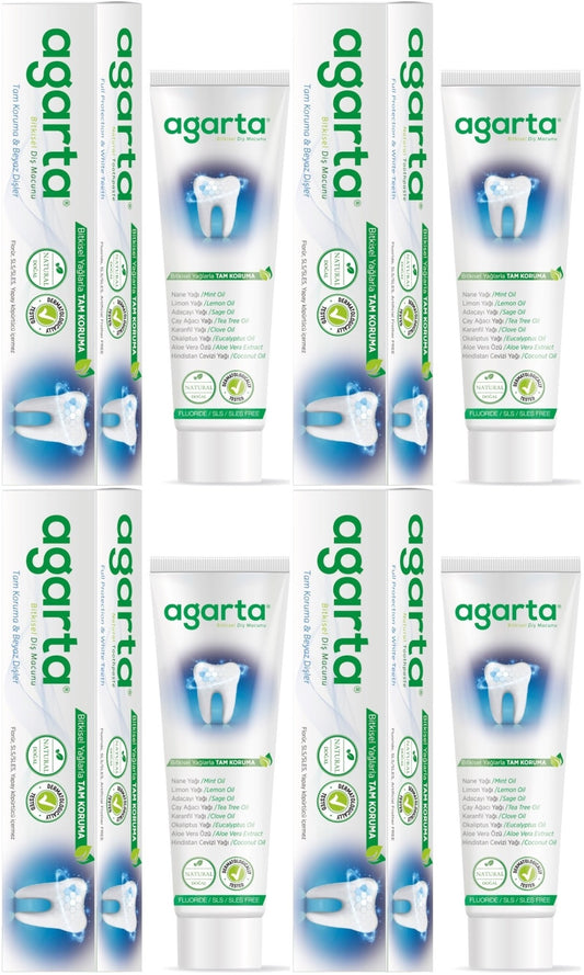 Agarta Doğal Diş Macunu 100ML Bitki Özlü (4 Lü Set)