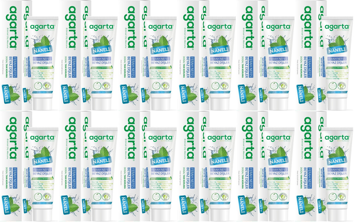 Agarta Doğal Diş Macunu 100ML Naneli (12 Li Set)