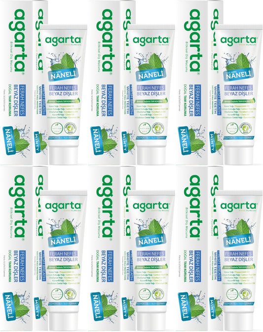 Agarta Doğal Diş Macunu 100ML Naneli (6 Lı Set)