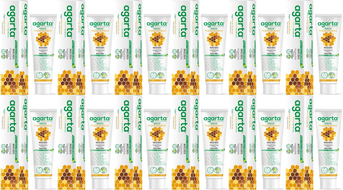Agarta Doğal Diş Macunu 100ML Propolis (12 Li Set)