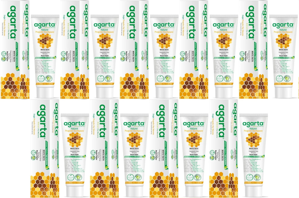 Agarta Doğal Diş Macunu 100ML Propolis (9 Lu Set)