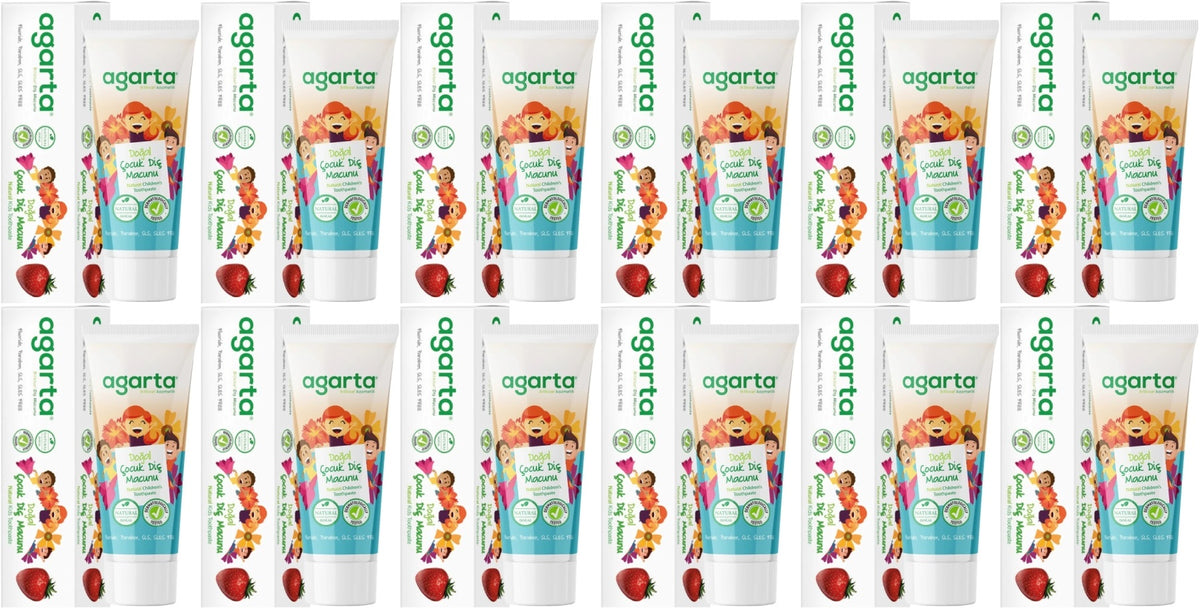 Agarta Doğal Diş Macunu 75ML Çocuk (12 Li Set)