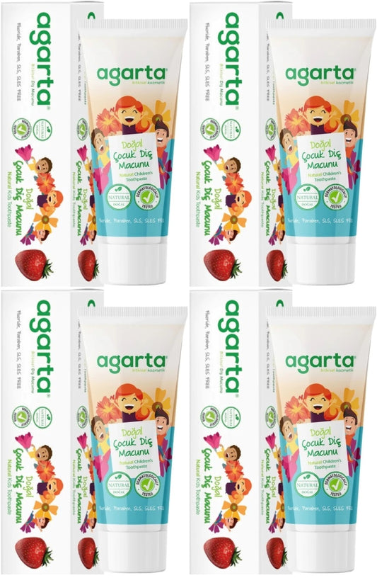 Agarta Doğal Diş Macunu 75ML Çocuk (4 Lü Set)