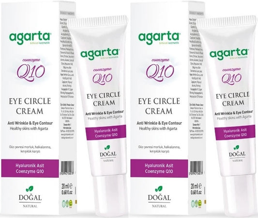 Agarta Doğal Göz Altı Kırışıklık ve Koyu Halka Yaşlandırma Karşıtı Antiaging Kremi 20 ML (2 Li Set)