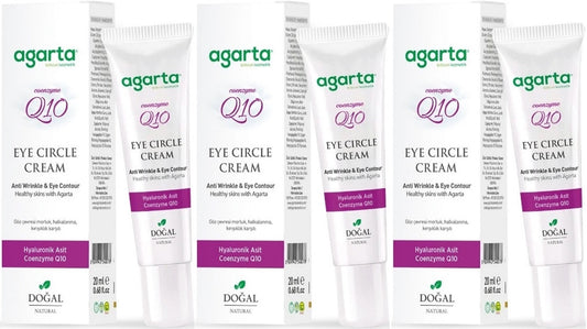 Agarta Doğal Göz Altı Kırışıklık ve Koyu Halka Yaşlandırma Karşıtı Antiaging Kremi 20 ML (3 Lü Set)