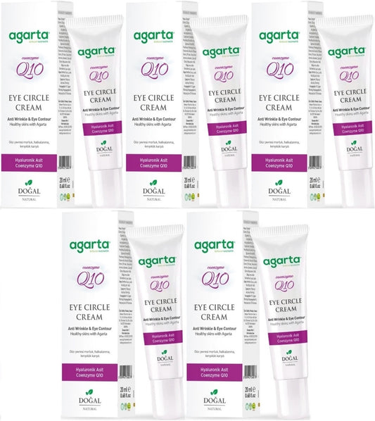 Agarta Doğal Göz Altı Kırışıklık ve Koyu Halka Yaşlandırma Karşıtı Antiaging Kremi 20 ML (5 Li Set)