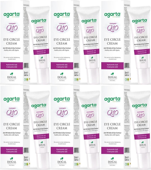 Agarta Doğal Göz Altı Kırışıklık ve Koyu Halka Yaşlandırma Karşıtı Antiaging Kremi 20 ML (6 Lı Set)