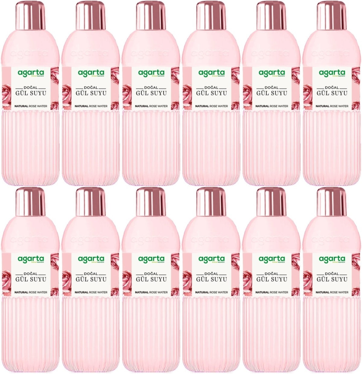 Agarta Doğal Gül Suyu 400ML (12 Li Set)