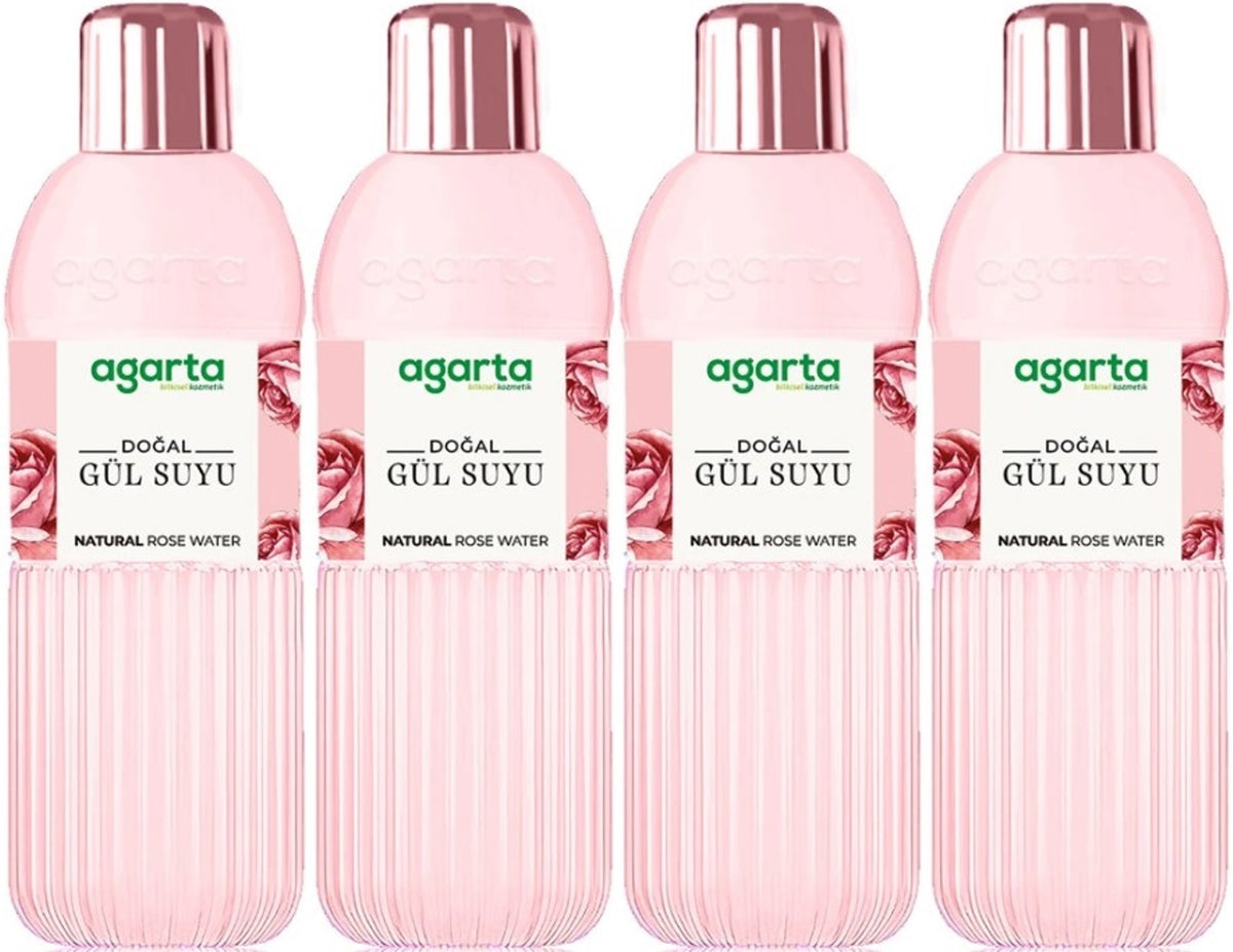 Agarta Doğal Gül Suyu 400ML (4 Lü Set)