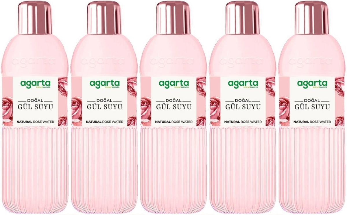 Agarta Doğal Gül Suyu 400ML (5 Li Set)