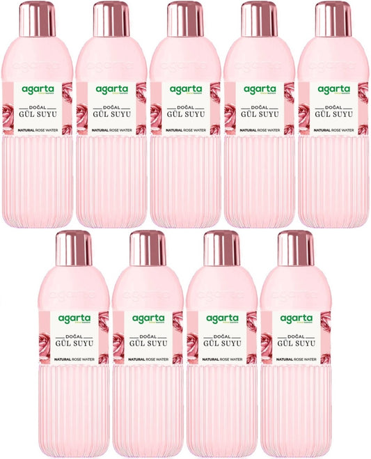 Agarta Doğal Gül Suyu 400ML (9 Lu Set)