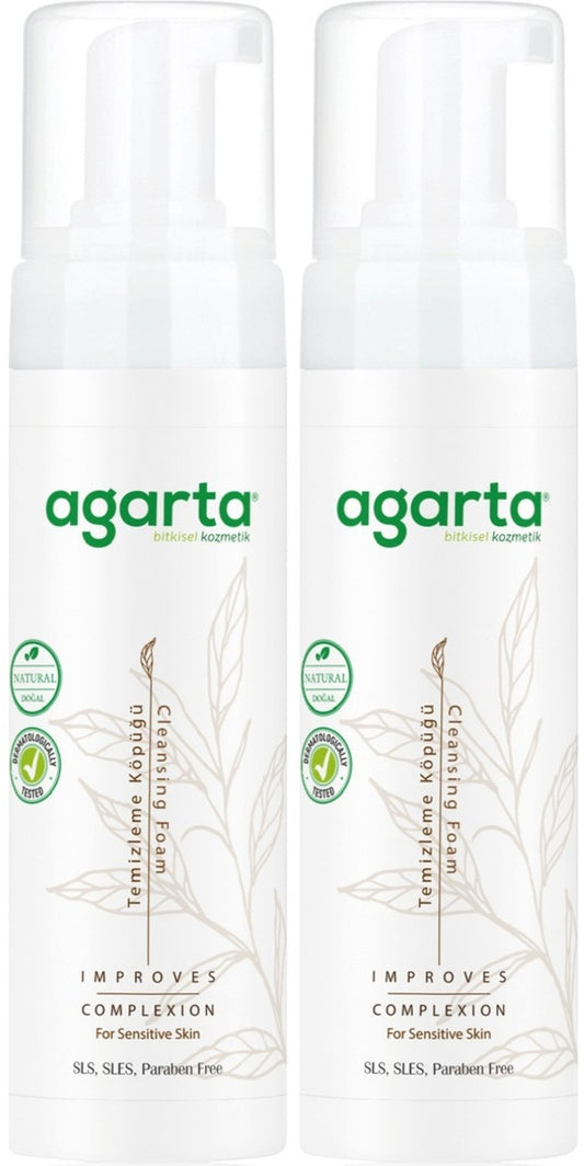 Agarta Doğal Yüz Temizleme Köpüğü 225ML (2 Li Set)