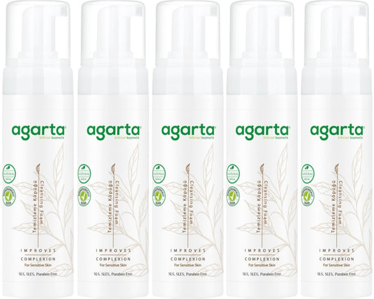 Agarta Doğal Yüz Temizleme Köpüğü 225ML (5 Li Set)
