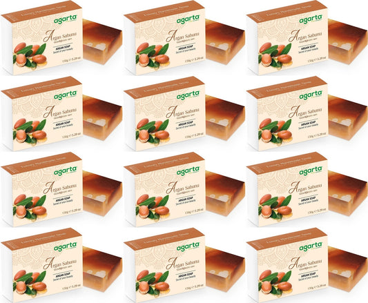 Agarta El Yapımı Doğal Sabun 150GR Argan (12 Li Set)