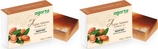 Agarta El Yapımı Doğal Sabun 150GR Argan (2 Li Set)