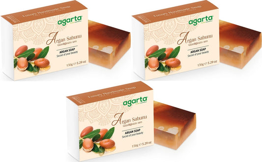 Agarta El Yapımı Doğal Sabun 150GR Argan (3 Lü Set)