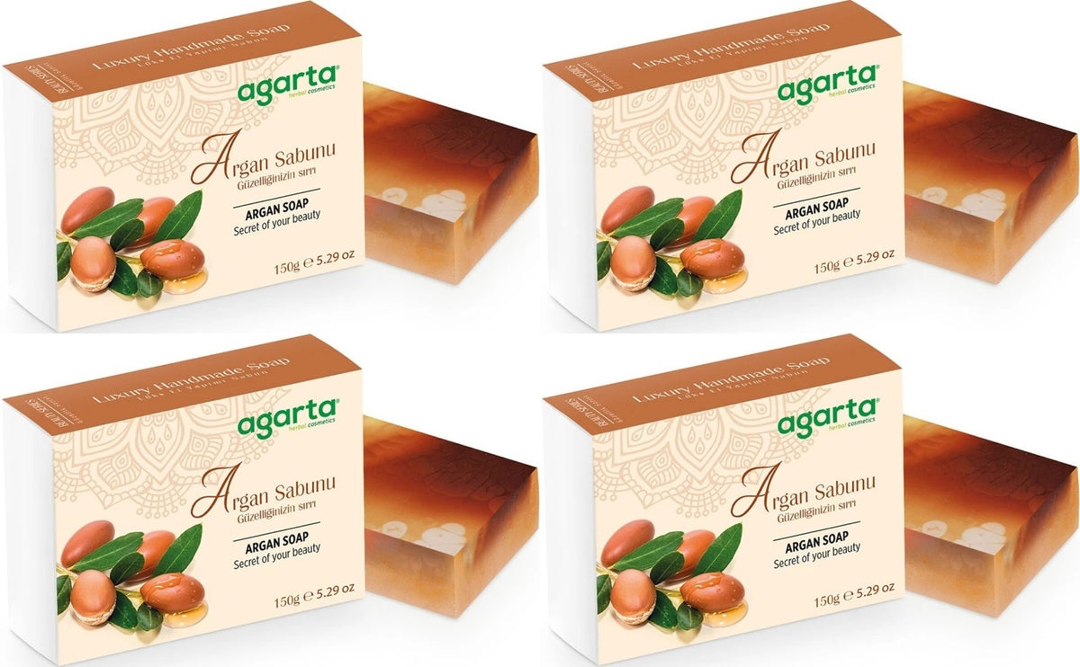 Agarta El Yapımı Doğal Sabun 150GR Argan (4 Lü Set)