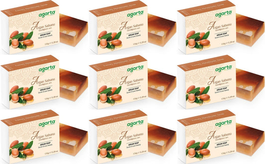 Agarta El Yapımı Doğal Sabun 150GR Argan (9 Lu Set)