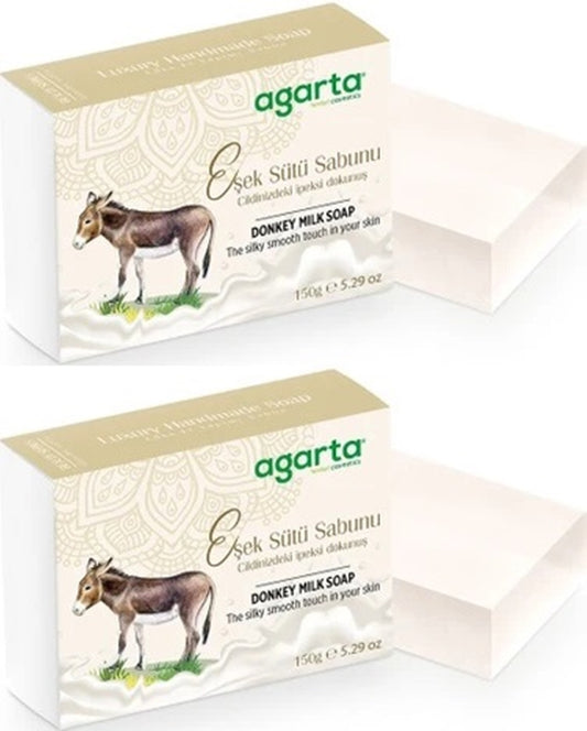 Agarta El Yapımı Doğal Sabun 150GR Eşek Sütü (2 Li Set)