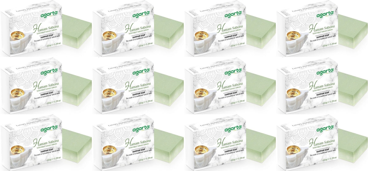 Agarta El Yapımı Doğal Sabun 150GR Hamam (12 Li Set)