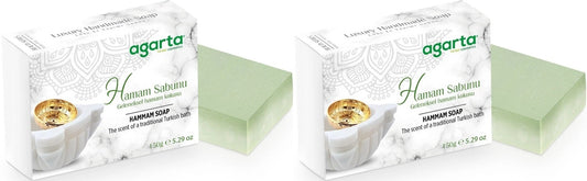 Agarta El Yapımı Doğal Sabun 150GR Hamam (2 Li Set)