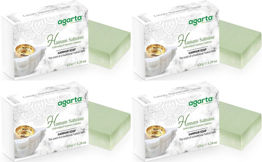 Agarta El Yapımı Doğal Sabun 150GR Hamam (4 Lü Set)
