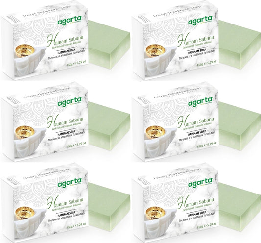 Agarta El Yapımı Doğal Sabun 150GR Hamam (6 Lı Set)