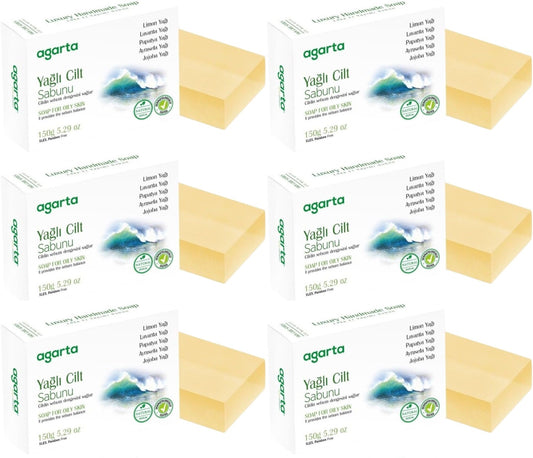 Agarta El Yapımı Doğal Sabun 150GR Yağlı Cilt (6 Lı Set)