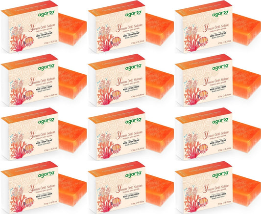 Agarta El Yapımı Doğal Sabun 150GR Yosun Özlü (12 Li Set)
