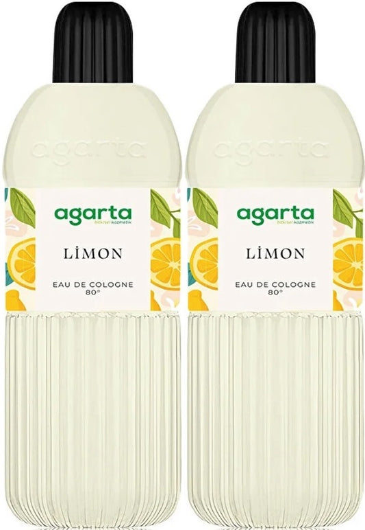 Agarta Kolonya 400 ML Limon 80 Derece Pet Şişe (2 Li Set)