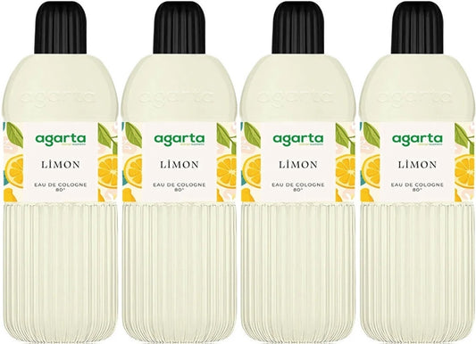 Agarta Kolonya 400 ML Limon 80 Derece Pet Şişe (4 Lü Set)