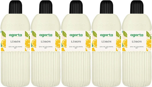 Agarta Kolonya 400 ML Limon 80 Derece Pet Şişe (5 Li Set)