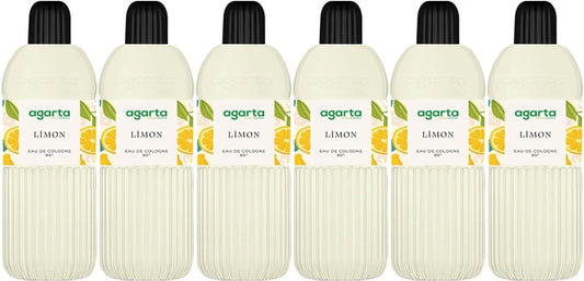 Agarta Kolonya 400 ML Limon 80 Derece Pet Şişe (6 Lı Set)