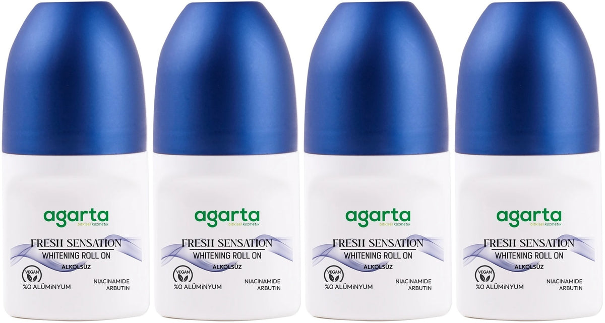 Agarta Roll-On Erkek 50 ML Fresh Sensatıon (24 Saat Etkili Ter Kokusu Önleyici) (4 Lü Set)