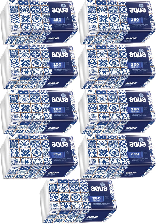 Aqua Pratik Mendil 250 Yaprak Tekli Pk (9 Lu Set)