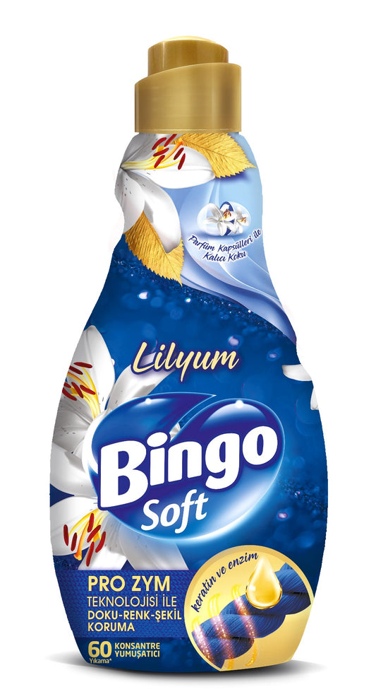 Bingo Soft Çamaşır Yumuşatıcı Konsantre 1440ML Lilyum