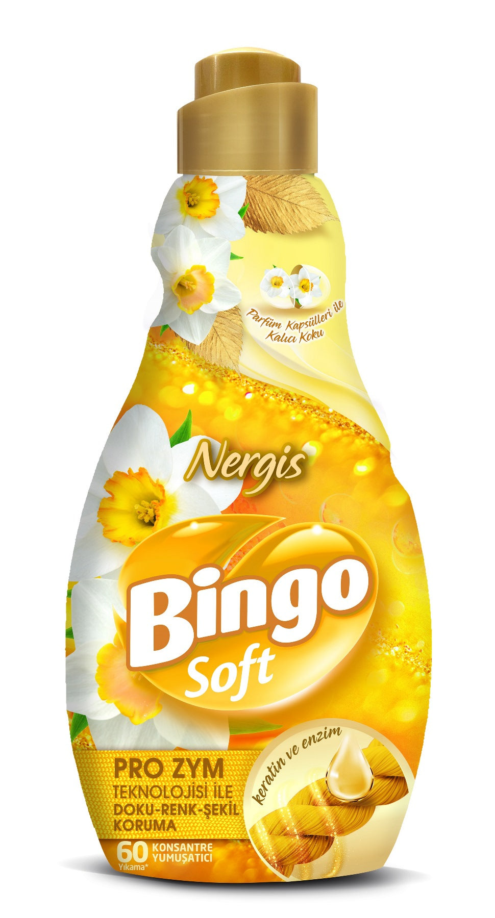 Bingo Soft Çamaşır Yumuşatıcı Konsantre 1440ML Nergis