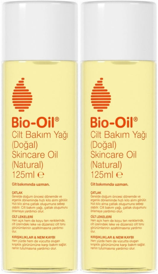 Bio-Oil %100 Natural Çatlak & Leke Karşıtı Nemlendirici Doğal Cilt Bakım Yağı 125ML (2 Li Set)
