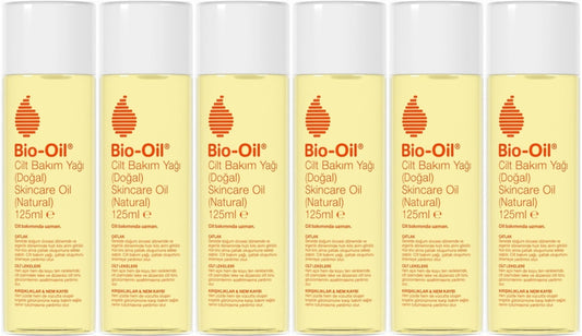 Bio-Oil %100 Natural Çatlak & Leke Karşıtı Nemlendirici Doğal Cilt Bakım Yağı 125ML (6 Lı Set)