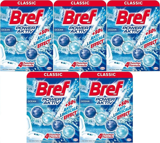 Bref Power Aktiv Klozet Bloğu Okyanus Kokulu  (5 Li Set) (5PK*1)