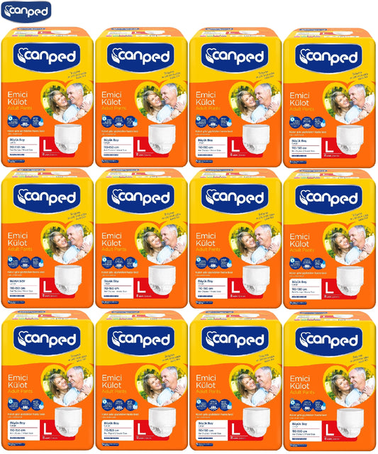 Canped Emici Külot Yetişkin Bezi XL - Ekstra Büyük - Extra Large 96 Adet