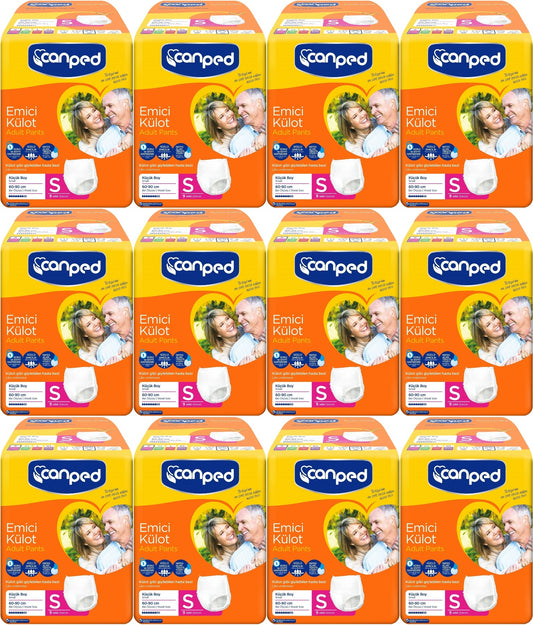 Canped Emici Külot Yetişkin Bezi S-Küçük Small 108 Adet (12PK*9)