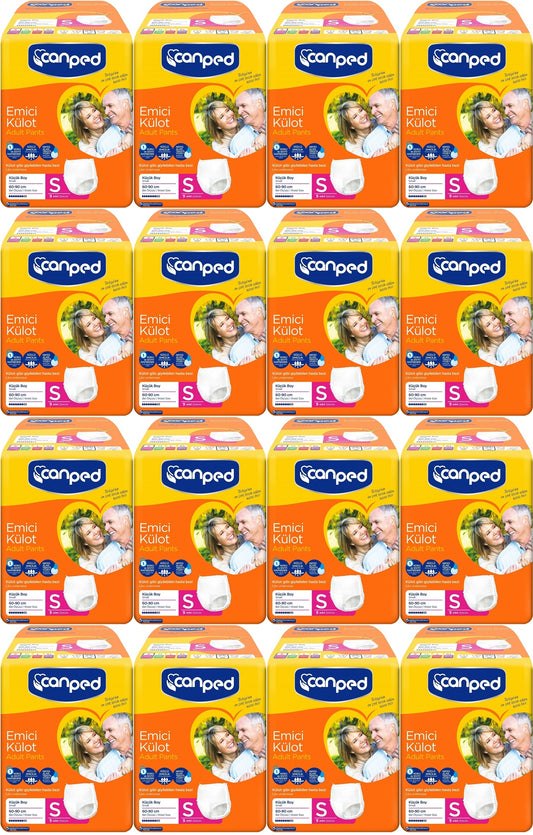 Canped Emici Külot Yetişkin Bezi S-Küçük Small 144 Adet (16PK*9)