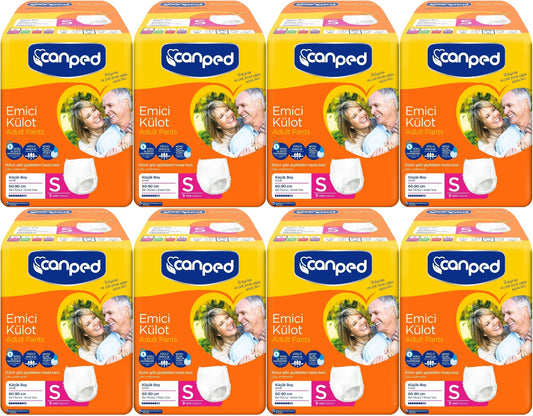 Canped Emici Külot Yetişkin Bezi S-Küçük Small 72 Adet (8PK*9)