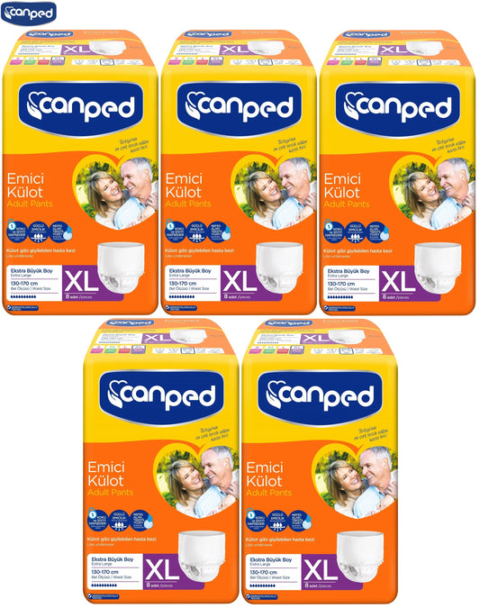 Canped Emici Külot Yetişkin Bezi XL-Extra Large Büyük Adet 42 (6PK*7)