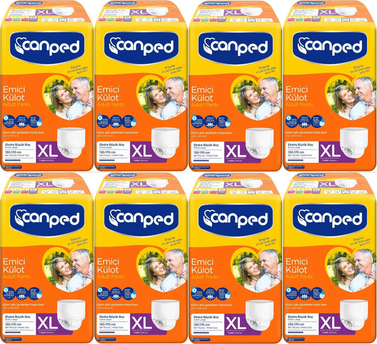Canped Emici Külot Yetişkin Bezi XL-Extra Large Büyük Adet 56 (8PK*7)