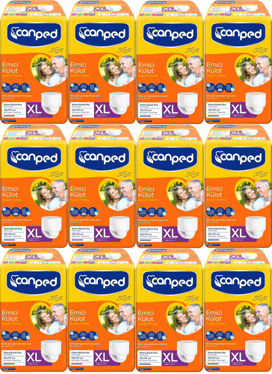 Canped Emici Külot Yetişkin Bezi XL-Extra Large Büyük Adet 84 (12PK*7)