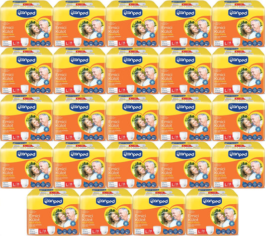 Canped Emici Külot Pants Yetişkin Bezi L - Büyük - Large Ekonomik Pk 336 Adet (24PK*14)
